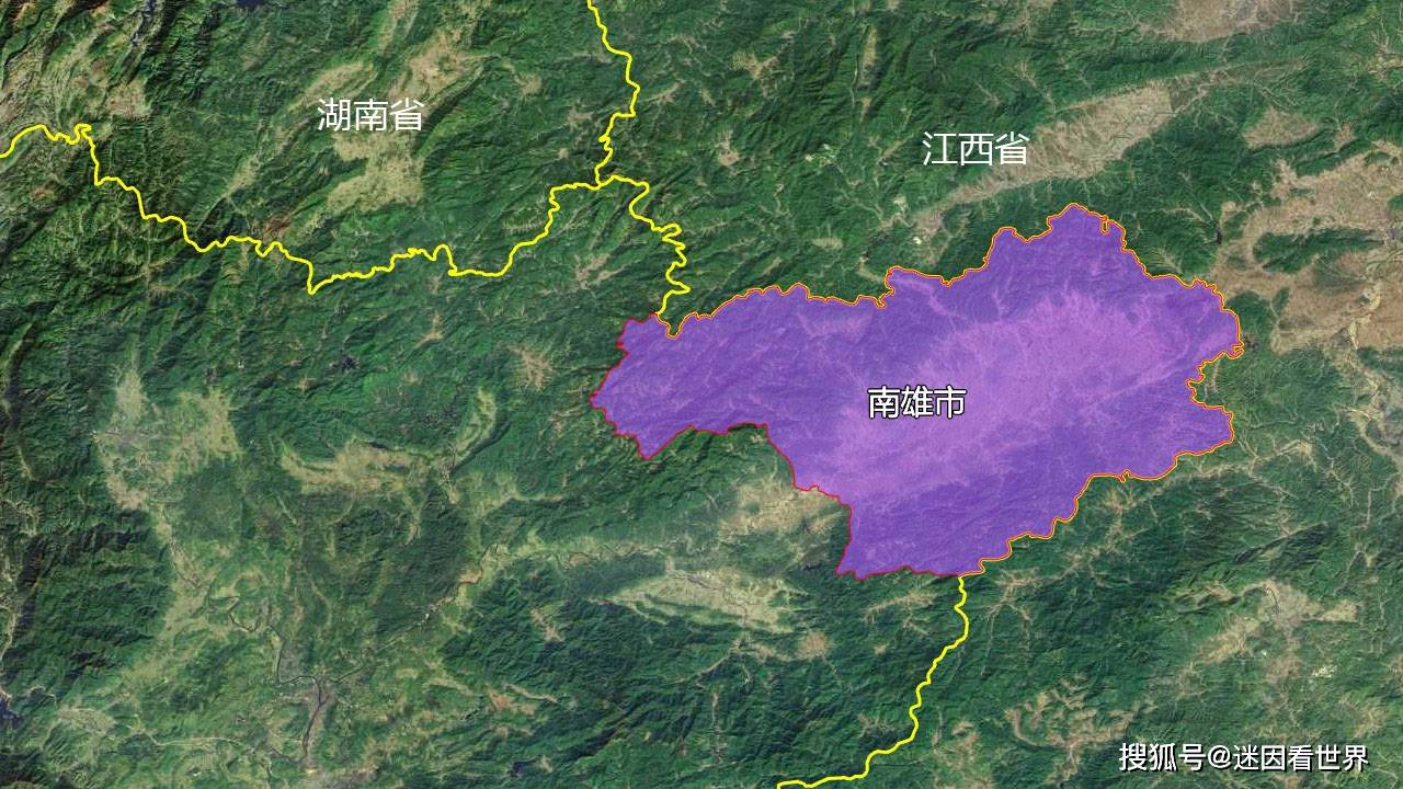 12张地形图快速了解广东省韶关市的10个市辖区县市