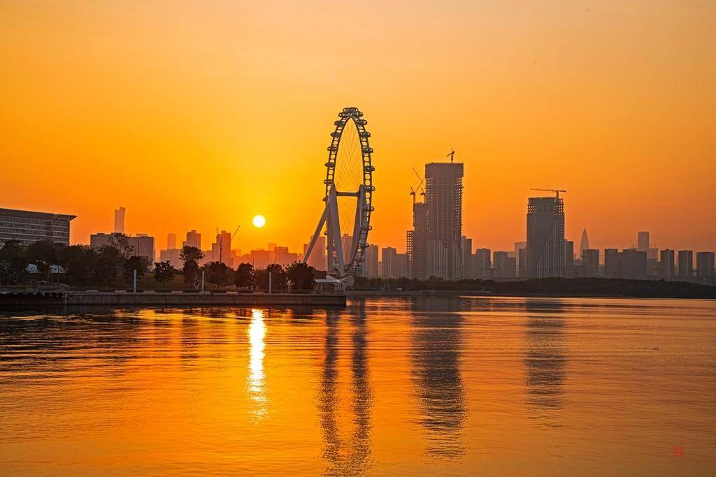 风光摄影组图前海湾滨海文化公园