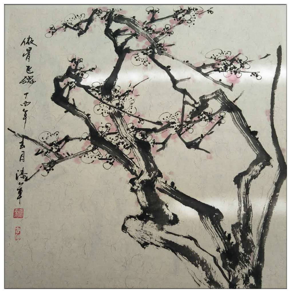 暗香疏影潘军国画作品欣赏
