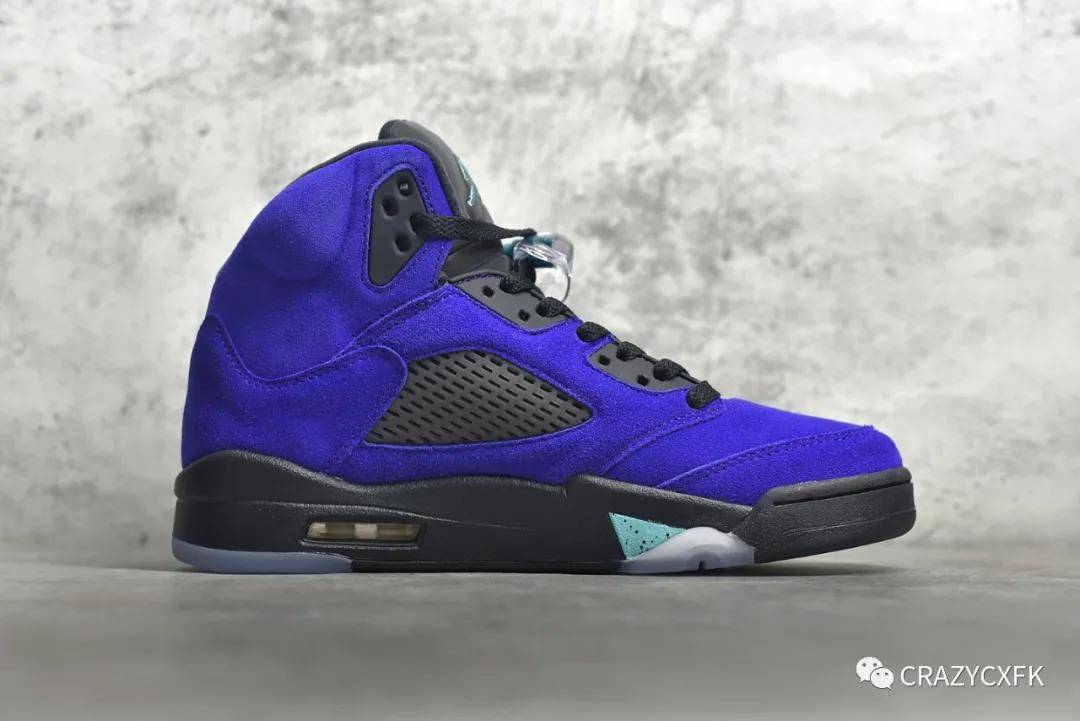 乔丹aj5紫葡萄airjordan5alternategrape篮球鞋