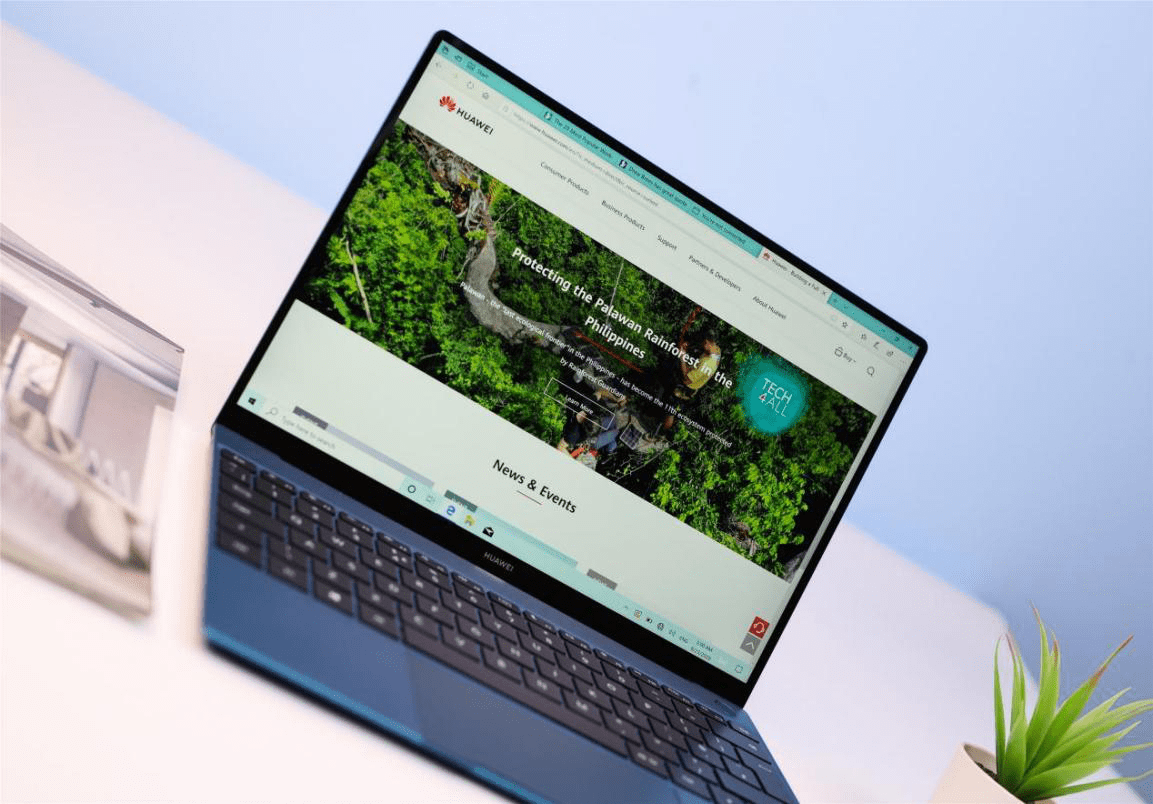 华为matebookx图赏轻薄本的视觉盛宴