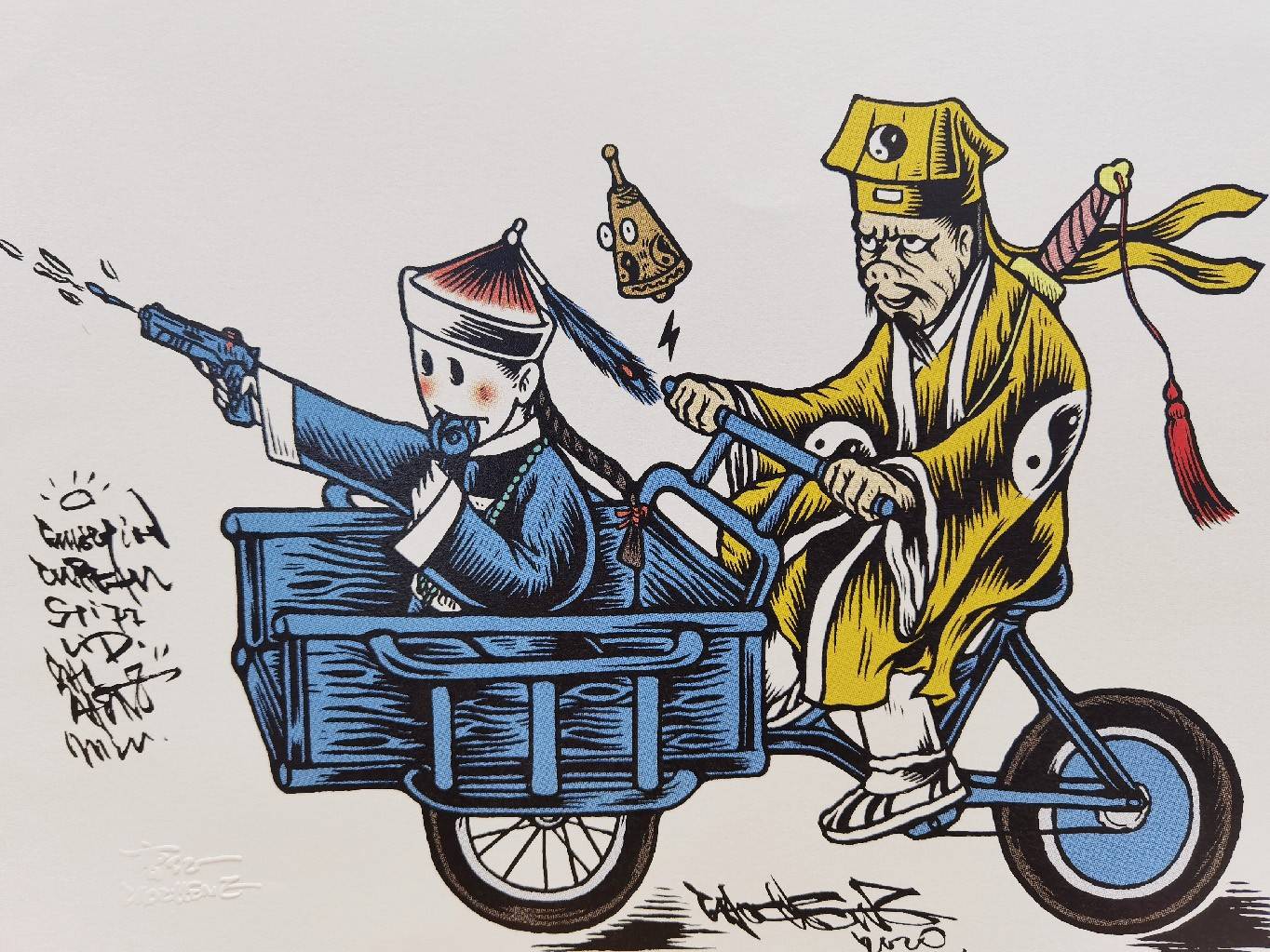 艺术家曹征中西结合的绘画艺术