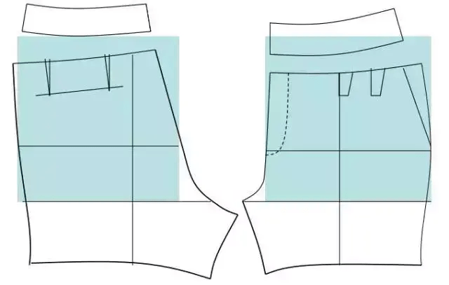女裙褲的製版裁剪紙樣製圖