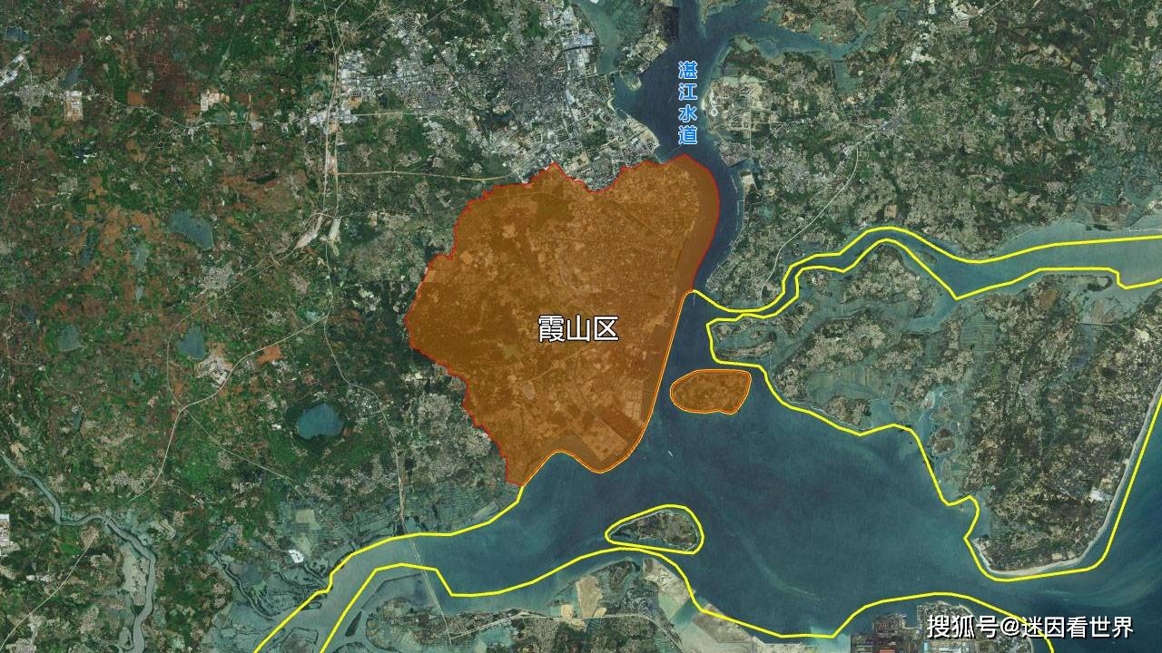 11张地形图,快速了解广东省湛江市的9个市辖区县市
