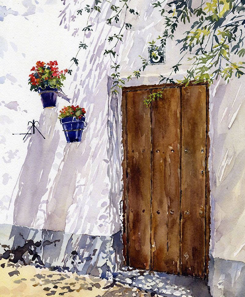 明媚的光线[微风] margaret merry 水彩#远伦教育