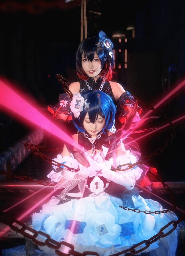 cos崩坏学园3希儿芙乐艾彼岸双生cos正片