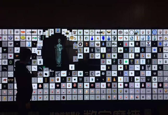 拼接屏瀑布图片墙软件-电子魔墙系统_互动