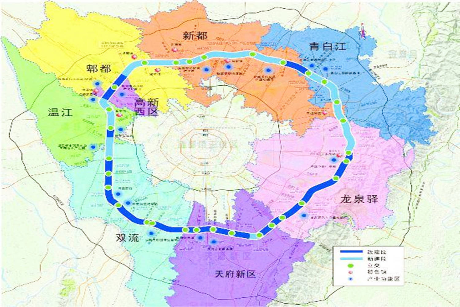 成都五环路在2020年11月2日启动仪式在青白江区五环路与成绵复线高速