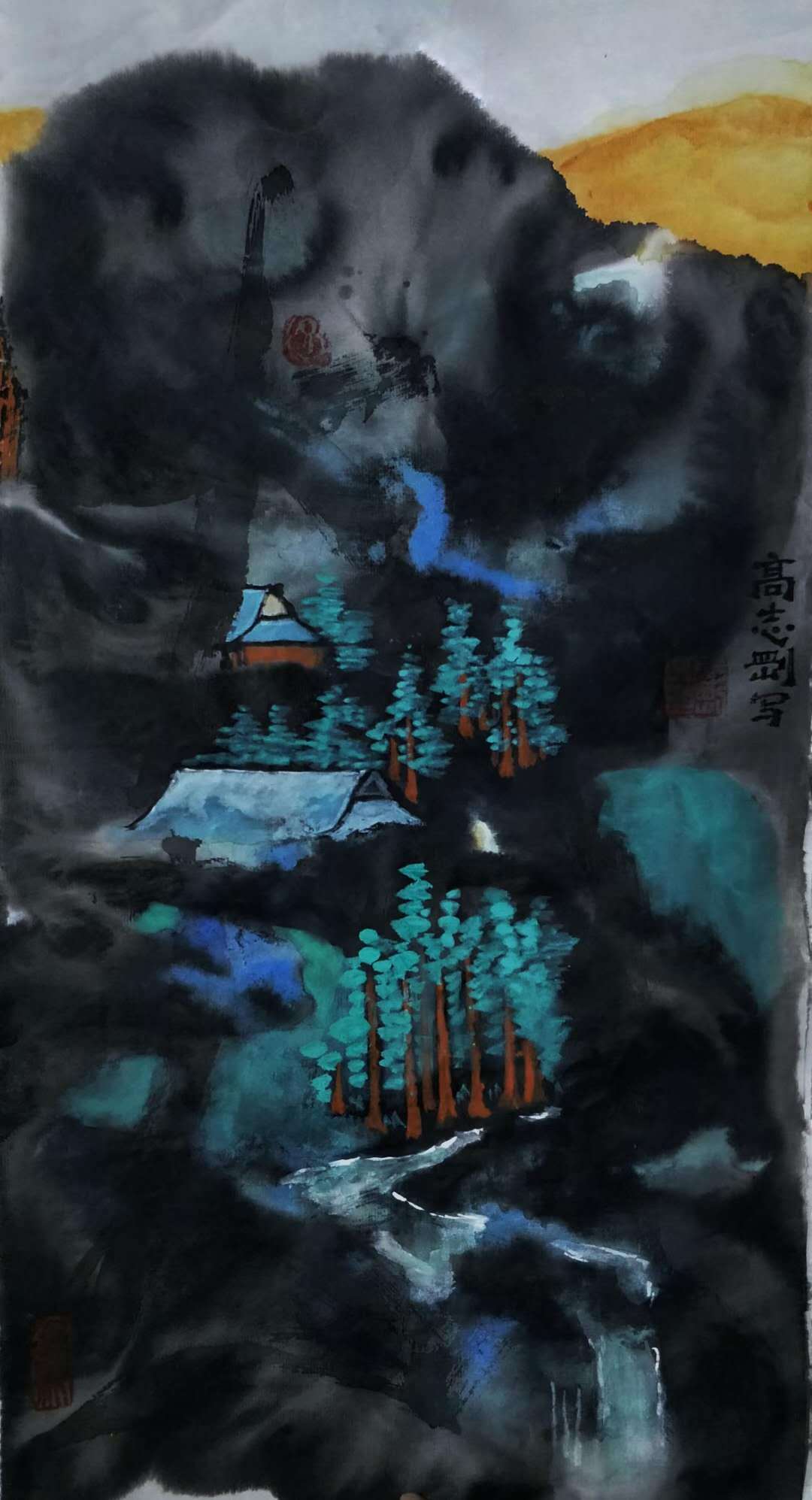 著名画家高志刚作品