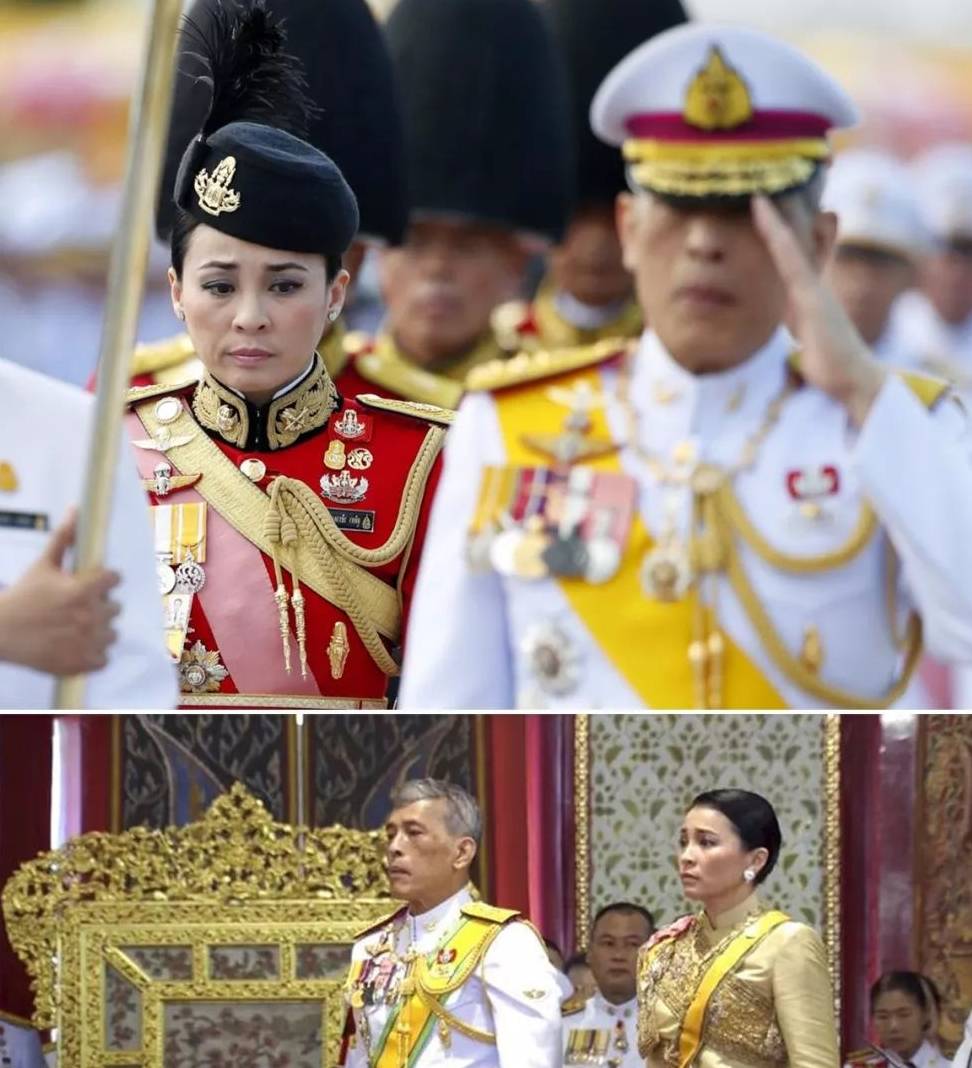 41岁泰国王后私下穿皮衣,配高跟鞋超时髦,玛哈国王竟成妻子陪衬