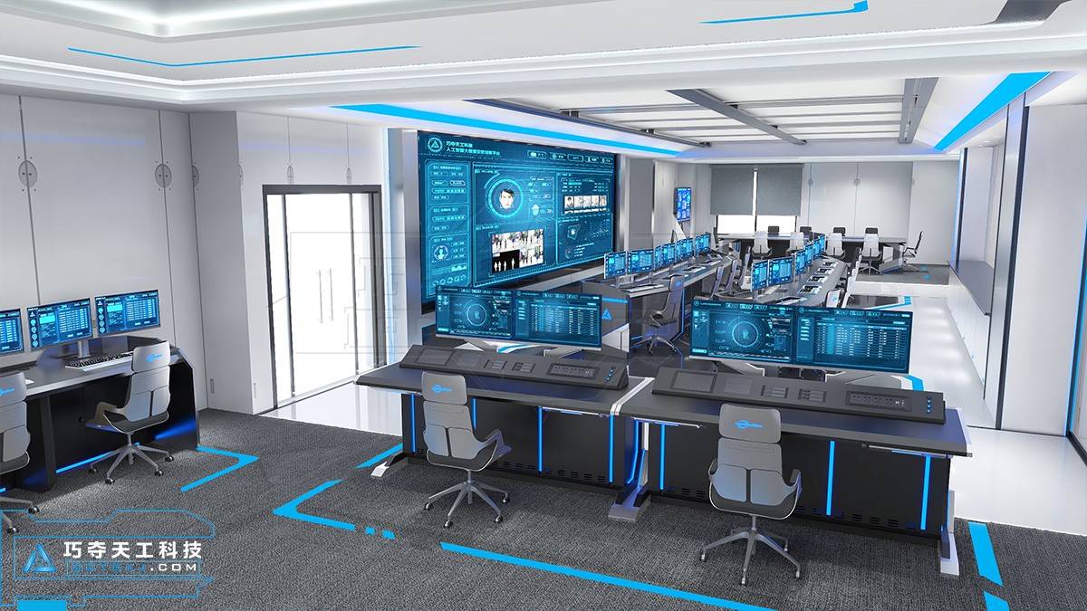 巧夺天工科技调度台-合成作战中心-太空科技风整装解决方案