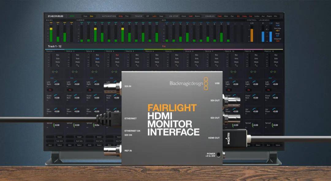 blackmagic design推出fairlight hdmi monitor interface