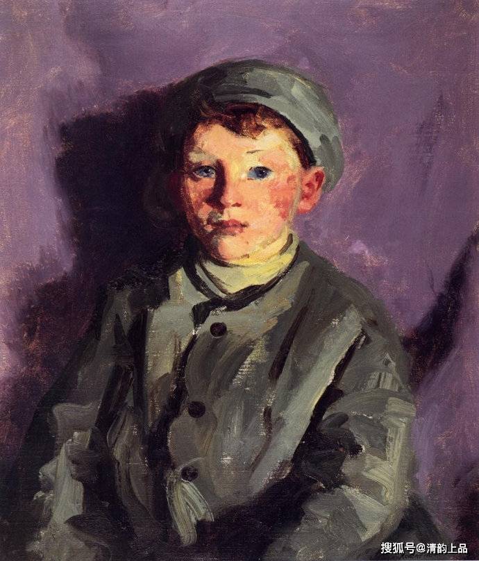 垃圾桶画派领袖之一美国画家罗伯特亨利人物油画作品欣赏