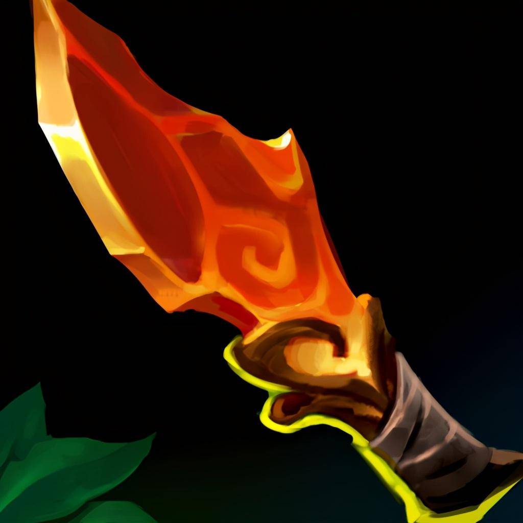 灰烬小刀红色打野装.