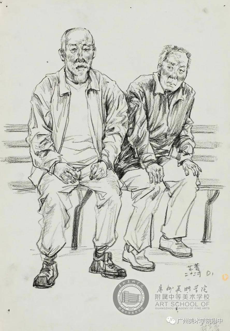 宅美术广美附中2020届毕业优秀速写作品欣赏