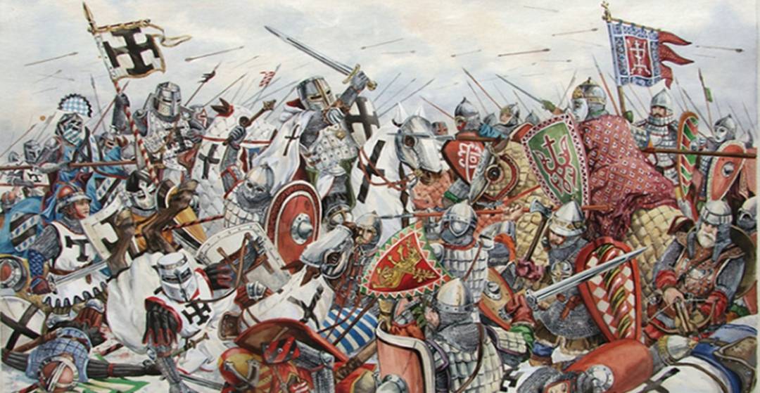 原创因为装备太过精良而兵败楚德湖的条顿骑士400余人葬身冰湖