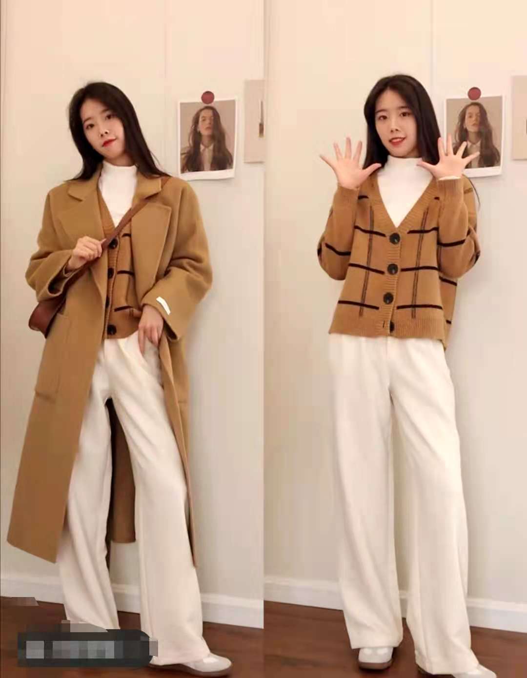 驼色大衣配什么内搭颜色好看图片_手机搜狐网