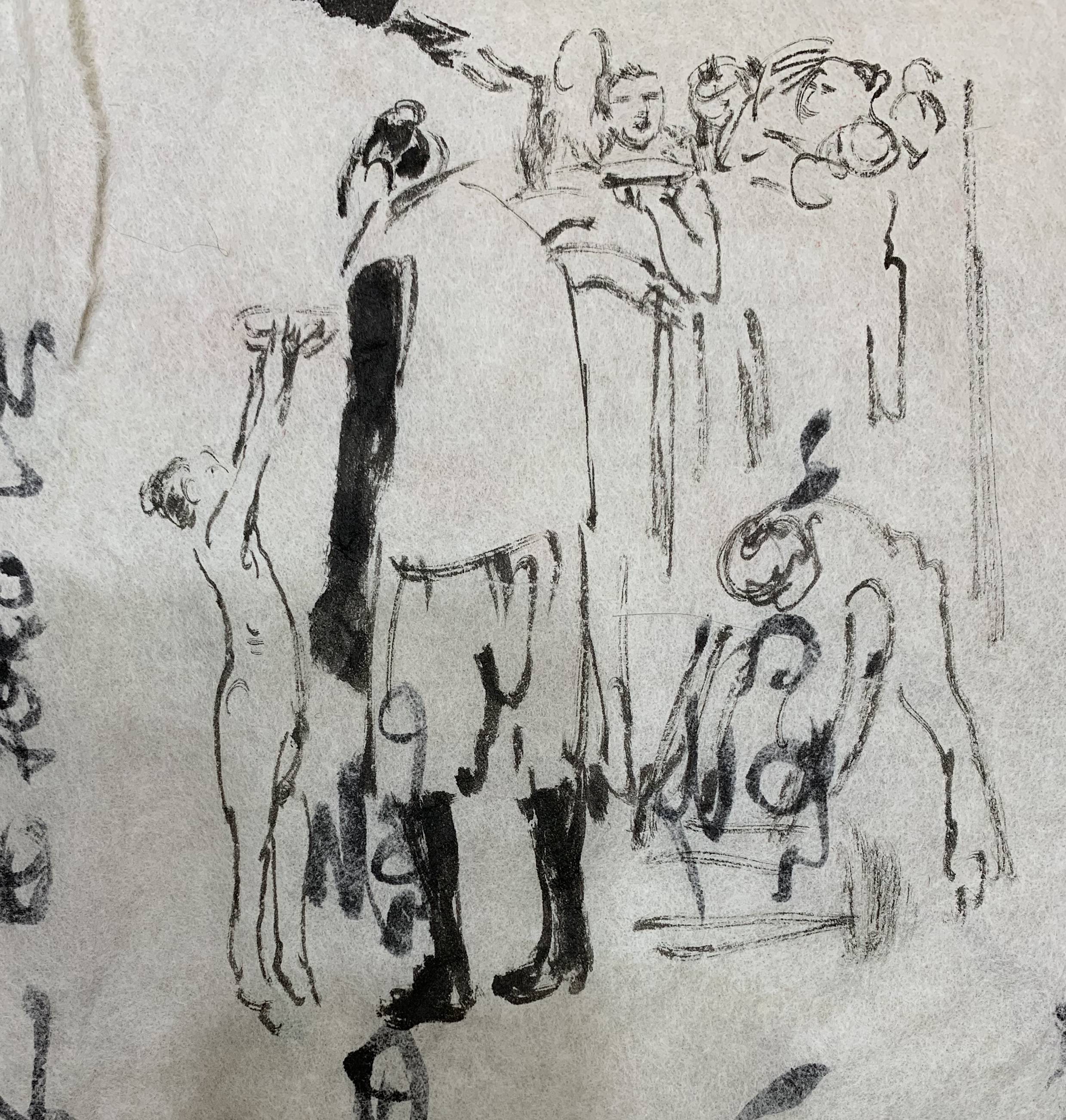 王根生,一位有责任感的画家,中国画《愚公移山》创作过程记实_手机