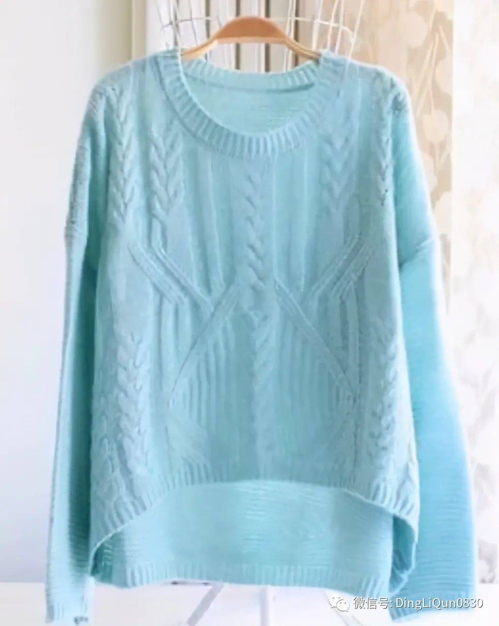 「针织作品」时尚的女式套头衫,花纹设计很好看!