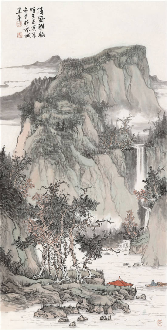 铅华洗尽面目一新陈建平山水艺术简析