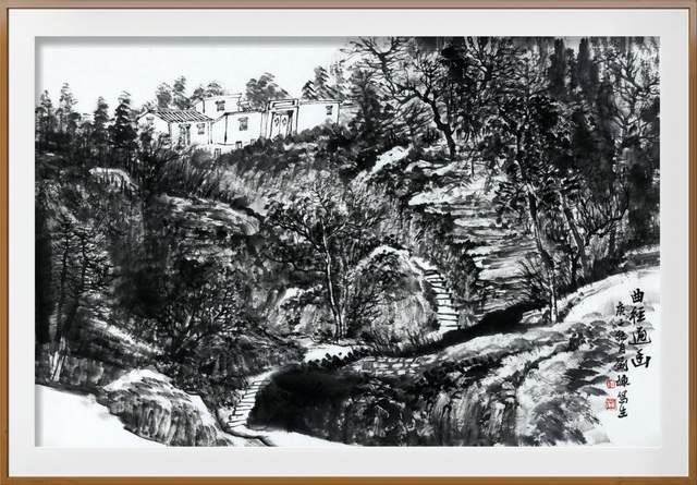 画作欣赏衡水学院刘栋教授秋季河北平山写生作品欣赏