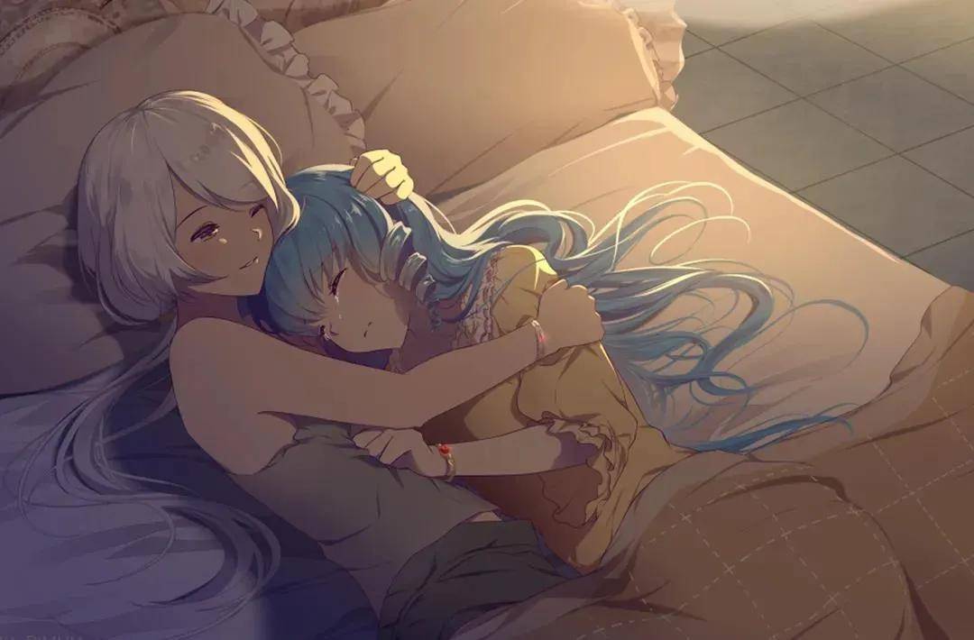 二次元动漫壁纸丨晚风踩着云朵月亮贩卖快乐