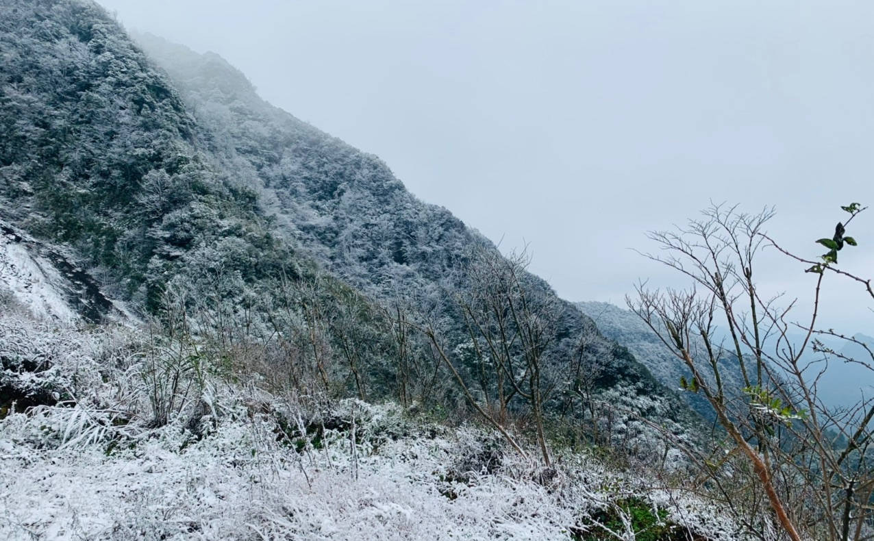 大雪纷飞的万盛黑山南天门_手机搜狐网