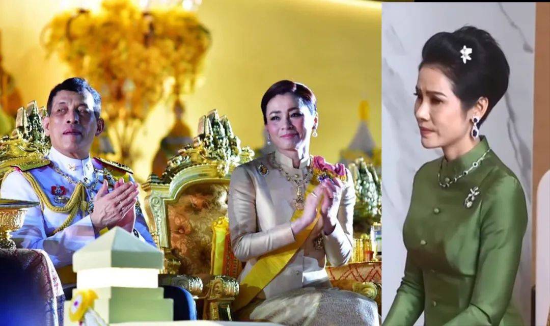 泰王小女儿眼中的王后一抹高原红印在脸颊戴蝴蝶结钻石亮晶晶