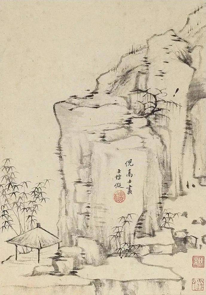 查士标山水册满纸逸气