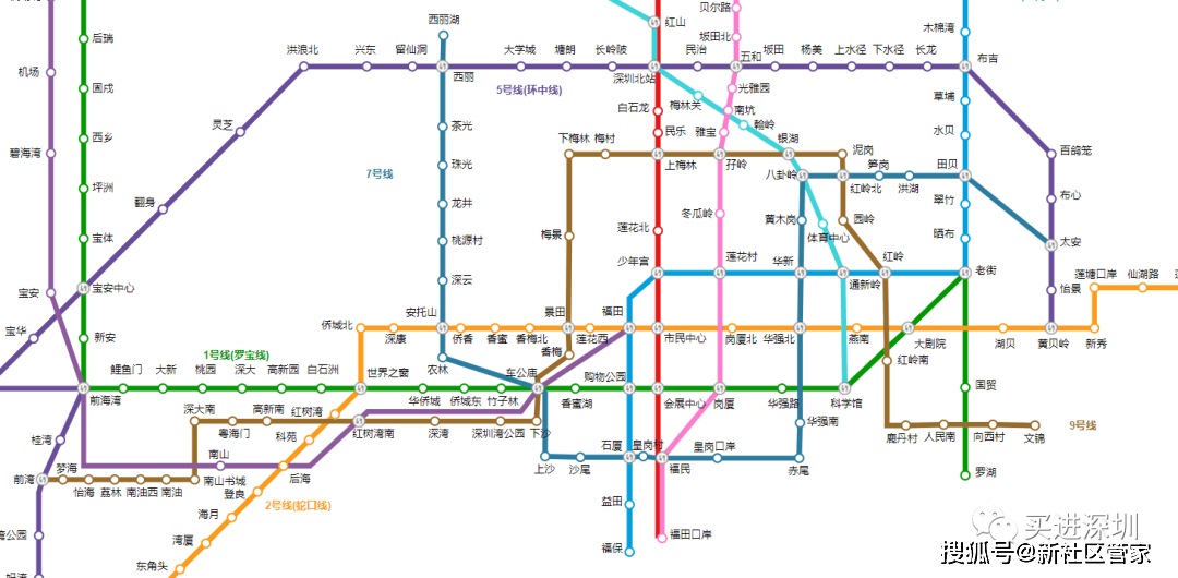 深圳罗湖区地铁线路图图片