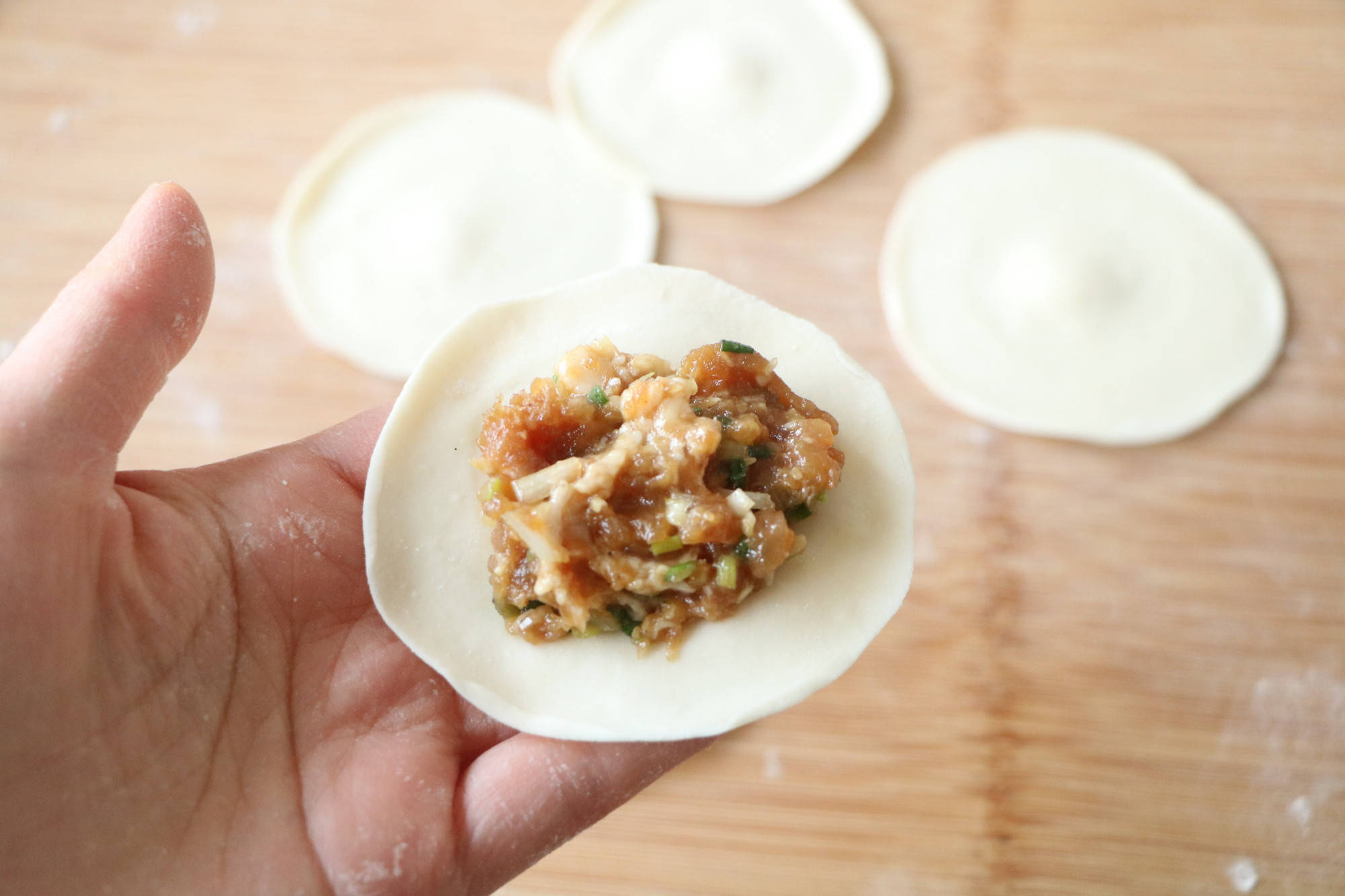 原创大葱猪肉饺子馅儿怎么调才好吃北方地道的做法味香料足真好吃