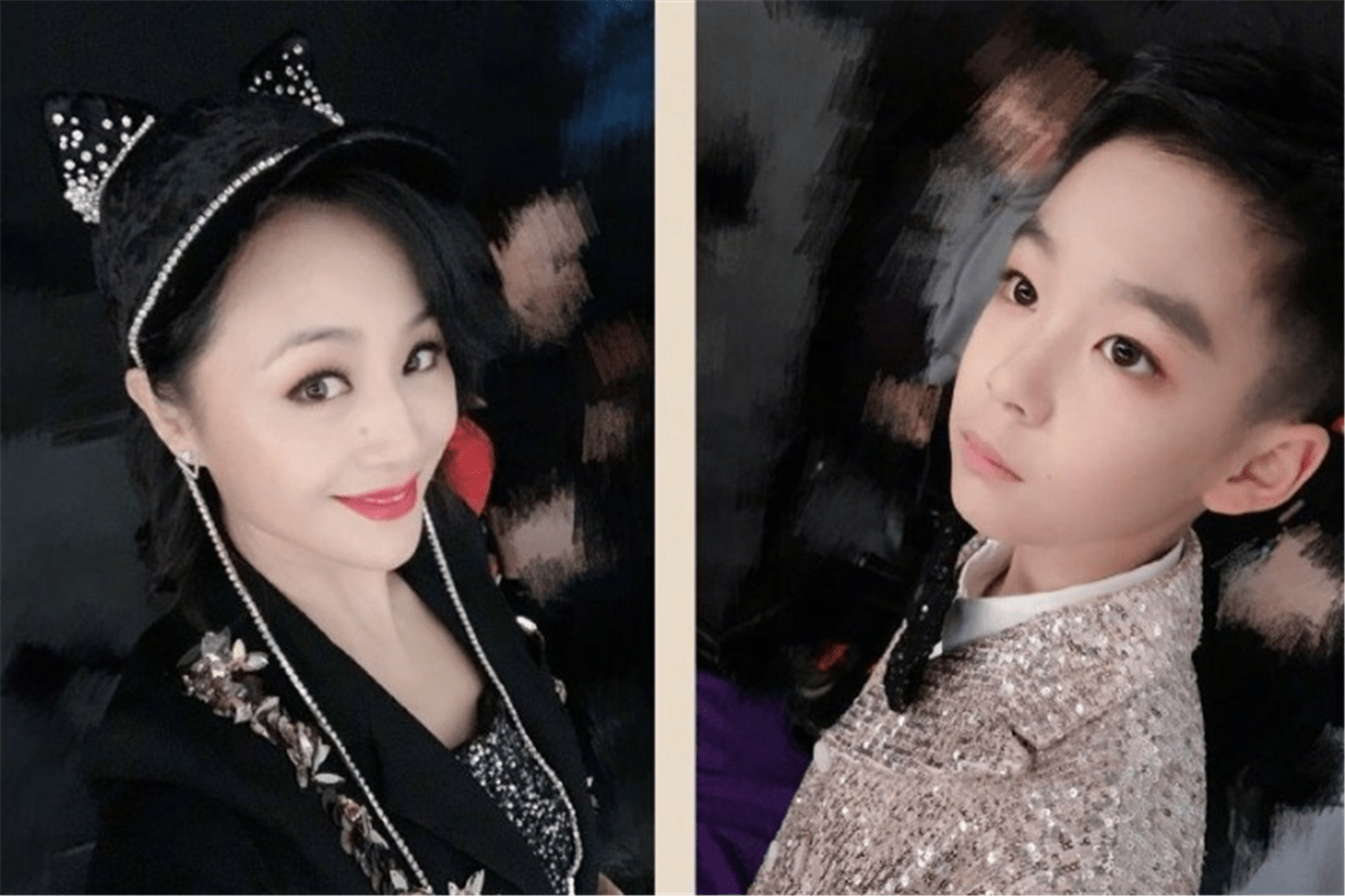 曹颖才46岁就被网友喊"婆婆",都怪儿子颜值太出众,从小帅到大