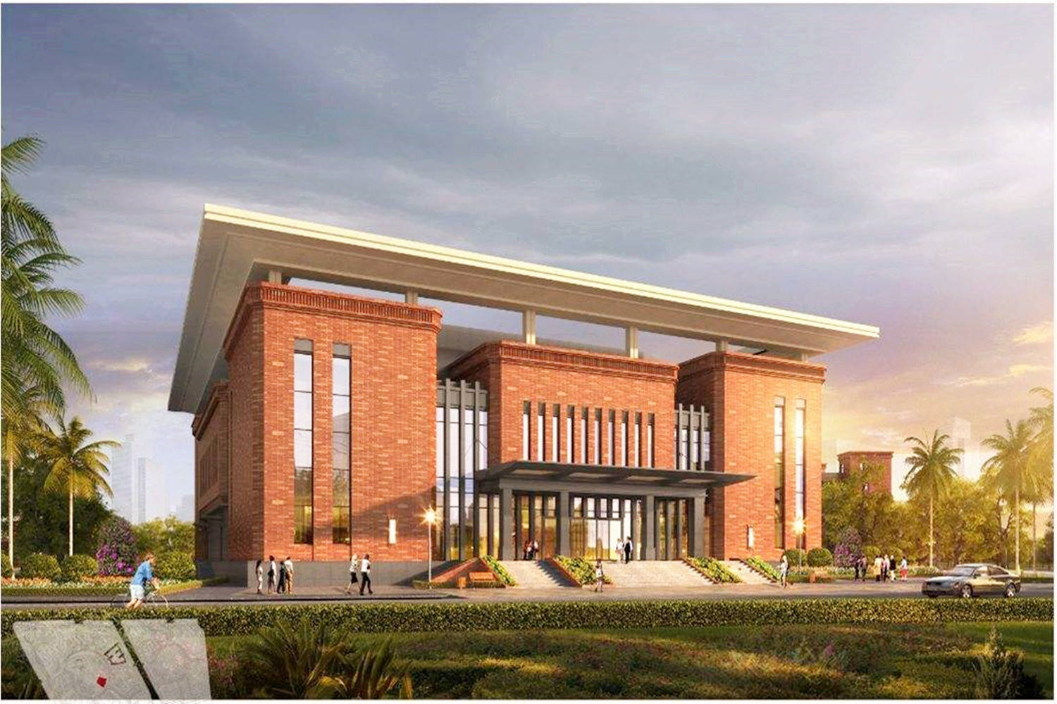 广西一所职业学院建新校区总占地约1097亩一期投资约1535亿