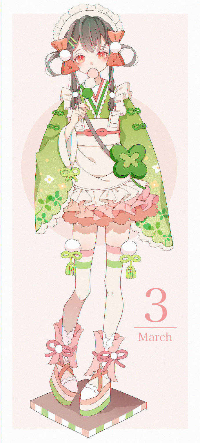 原创十二月份化身美少女五月成为呆萌兔耳少女十二月太过精致