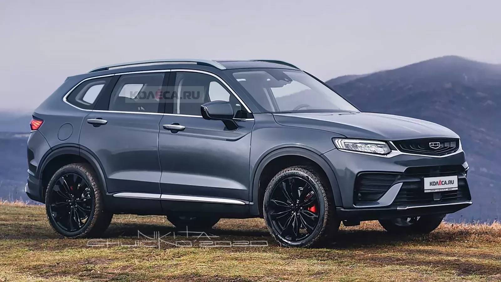 吉利星越旅行版渲染图曝光,整车的风格非常大气_手机搜狐网