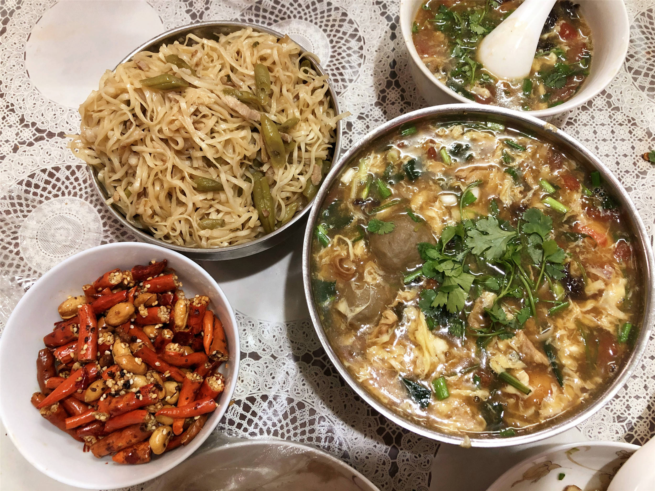 河南6口之家一周的午餐家常菜不精致但好吃老人也尽心尽力了