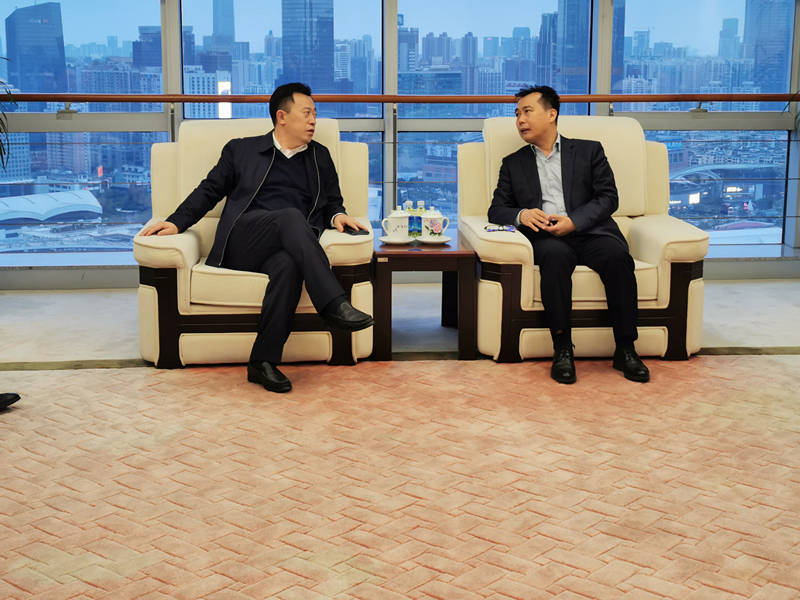 中铁二十局副总经理张建升会见中石化广州工程有限公司执行董事周成平