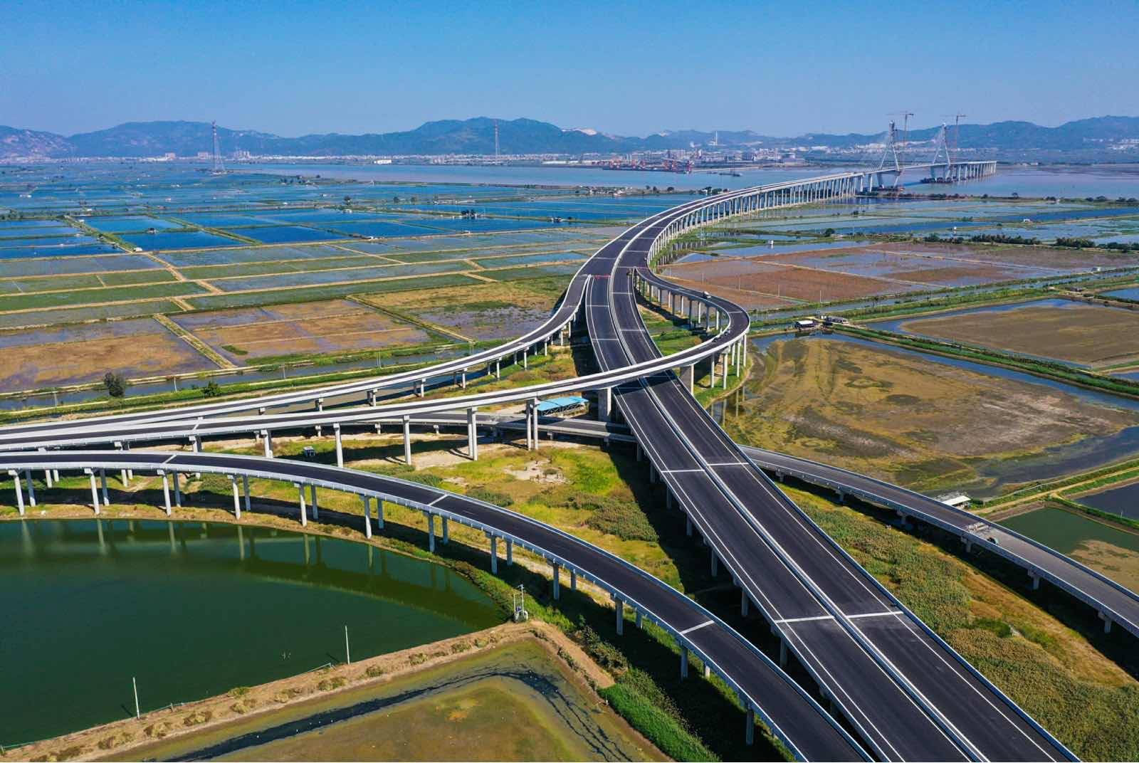 潮汕环线高速公路潮阳段设置3个互通出入口