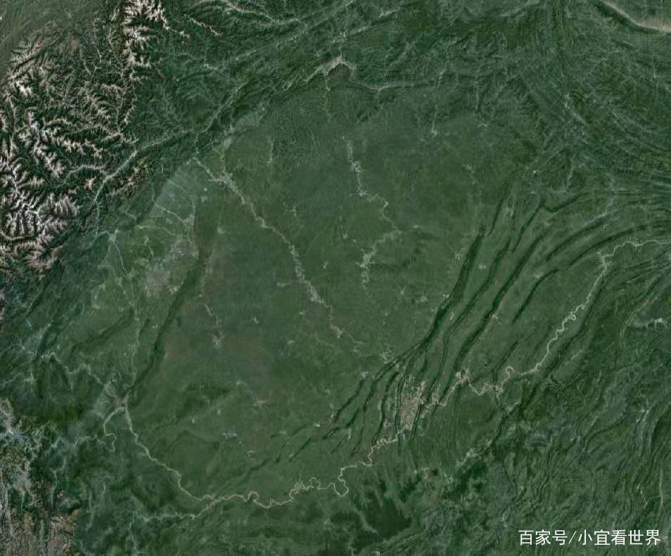 卫星图上看四川，地形地貌非常复杂的一个省，原来是这样的