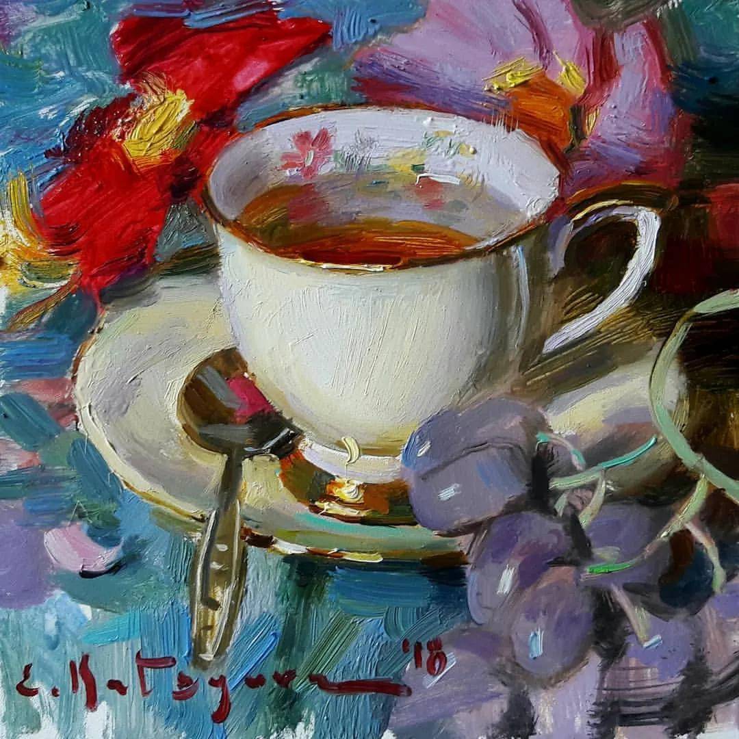 来学学!校尉美术带您欣赏饱和度满满的绘画作品