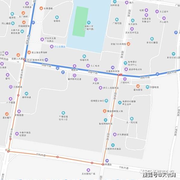 天长市公交车路线图图片
