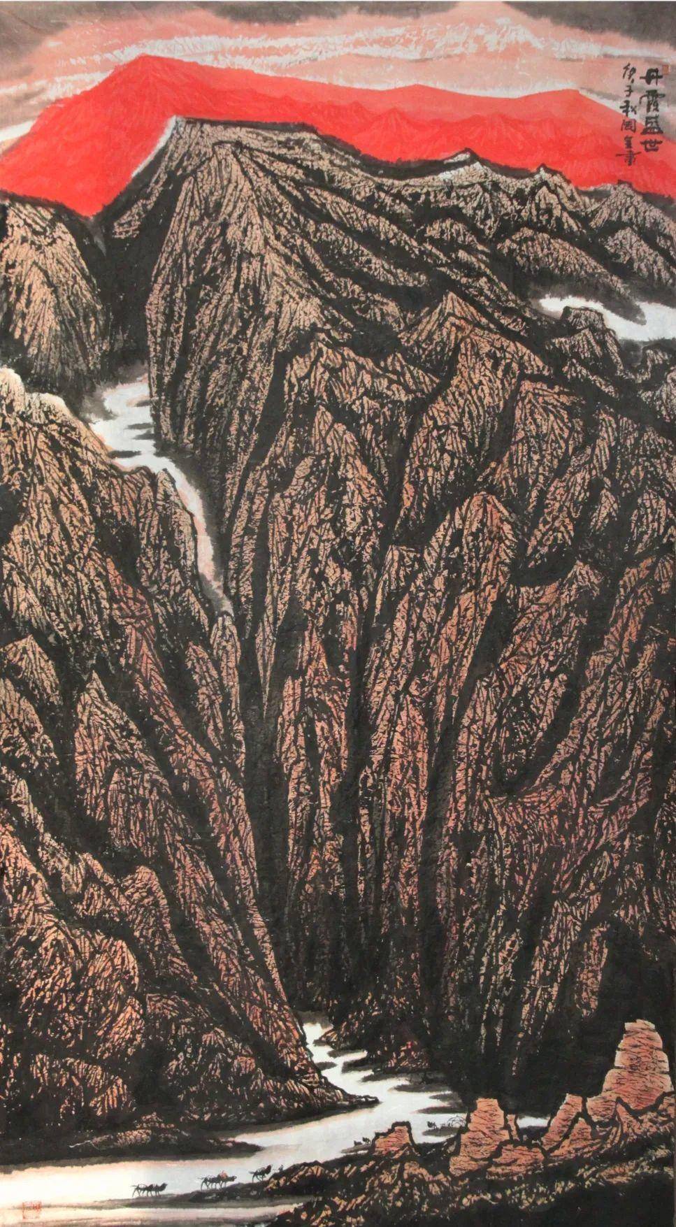 【艺展中国】周全西部山水画作品欣赏