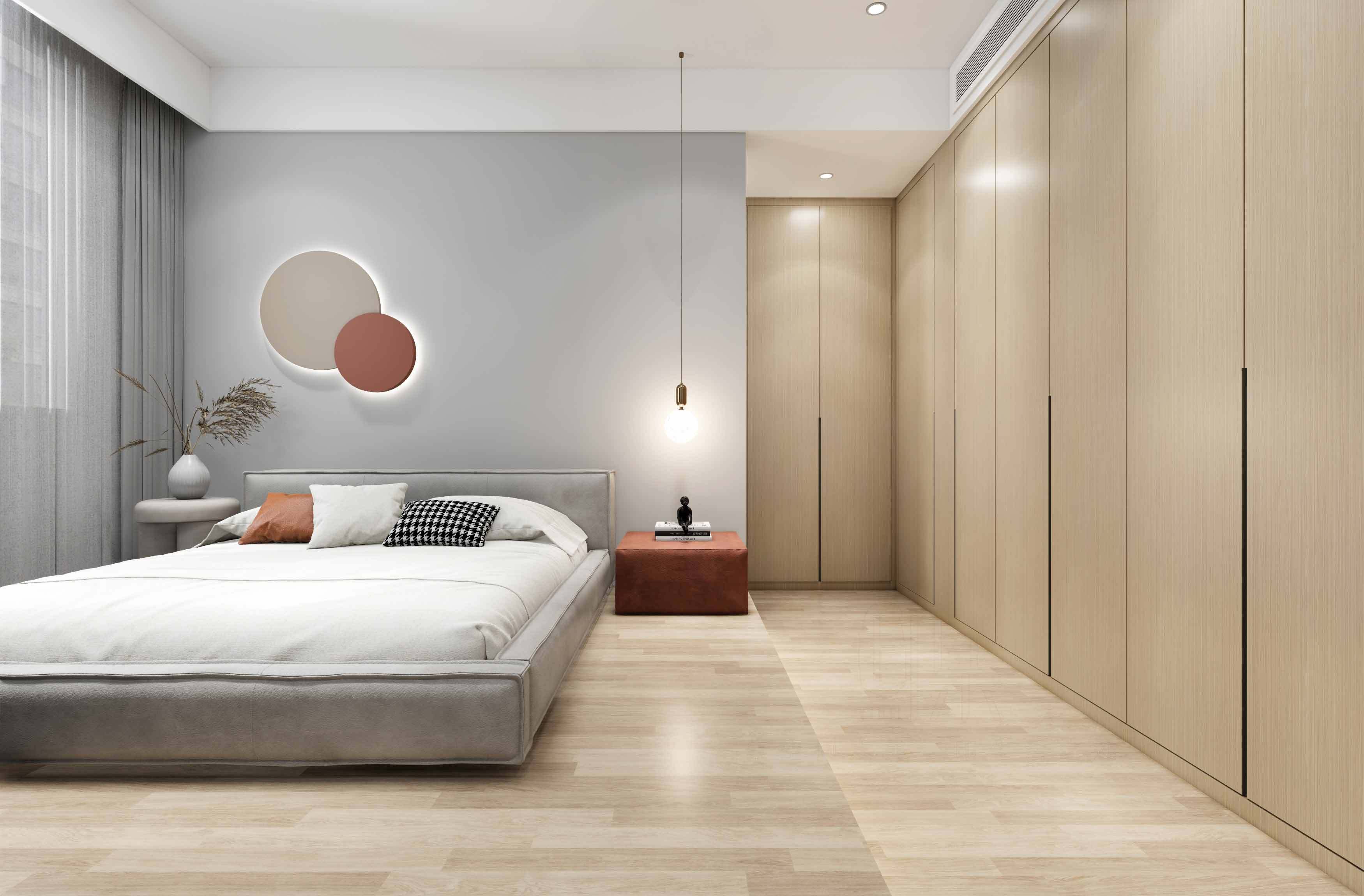 300㎡跃层现代原木风装修案例