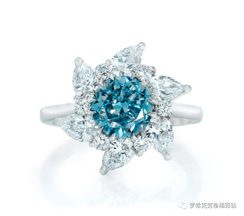 (rosy clouds diamonds罗希克劳 3克拉fancy intense blue浓彩彩蓝钻)