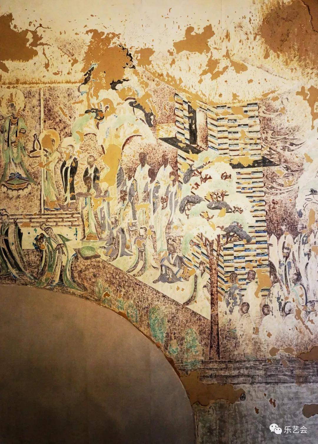 法华经变图 立佛像 西方净土变临摹:施隆多夫分享敦煌丝路展