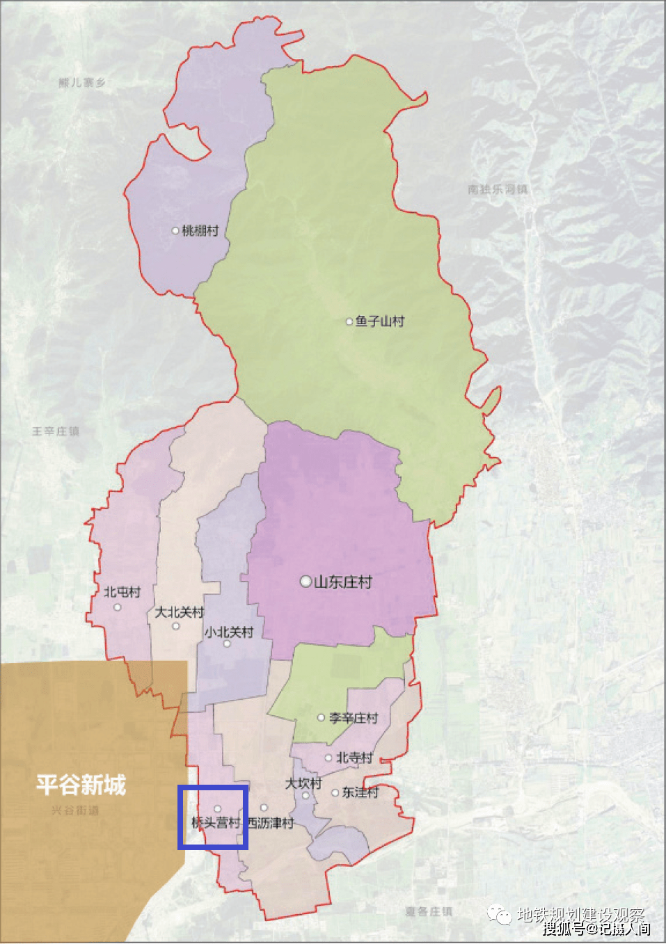 平谷区平谷镇地图图片