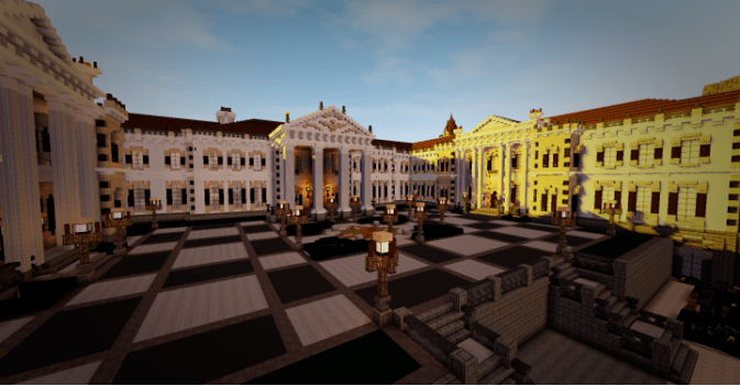 西方的古风建筑长什么样我的世界美国玩家用建筑带你看欧洲