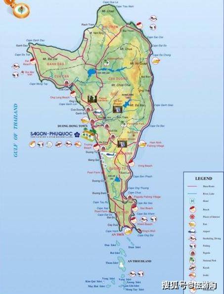 富国岛地图图片