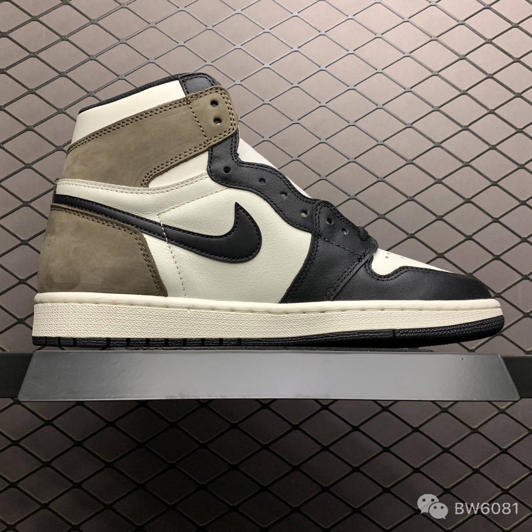 air jordan 1 high og" dark mocha"aj1乔1 555088-105 黑摩卡 小倒钩
