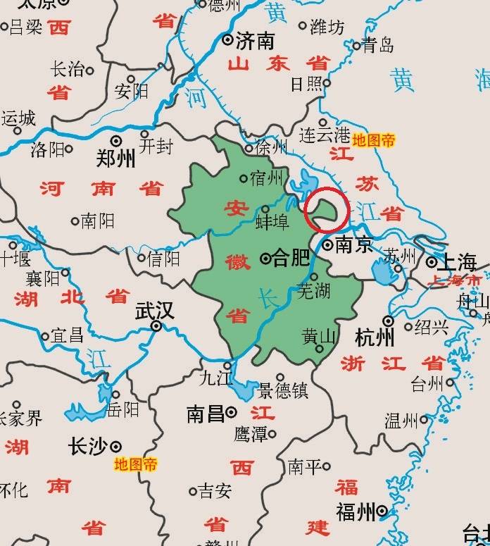 安徽省江苏省合并地图图片